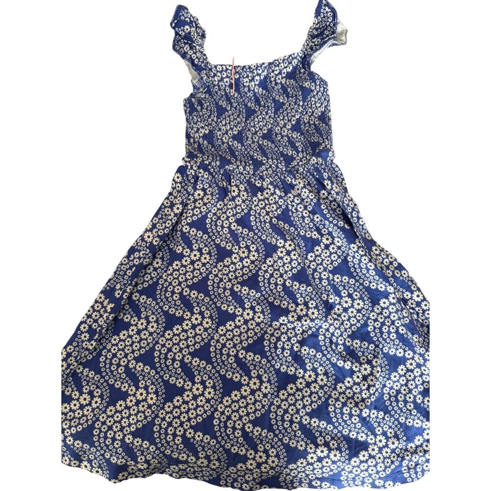 Mini Boden blue floral dress size 7/8